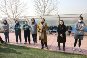 حضور رئیس دپارتمان بانوان در تمرین تیم ملی نوجوان