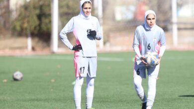 برگزاری تمرین دختران زیر20 سال در مرکز ملی فوتبال