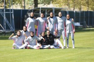 تمرین تیم ملی فوتبال بانوان برگزار شد