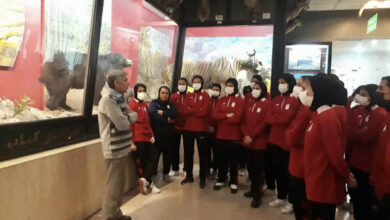 بازدید ملی پوشان نوجوان از موزه تنوع زیستی