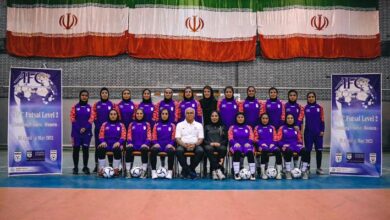 برگزاری دوره مربیگری سطح دو فوتسال بانوان