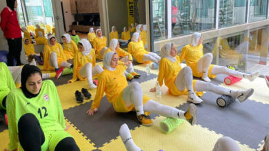 تمرین ریکاوری ملی پوشان نوجوان