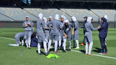 تمرین ملی‌پوشان پیش از رویارویی با چین‌تایپه