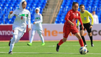 تساوی دختران نونهال ایران برابر قرقیزستان