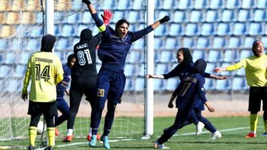هفته پنجم لیگ برتر فوتبال زنان+جدول