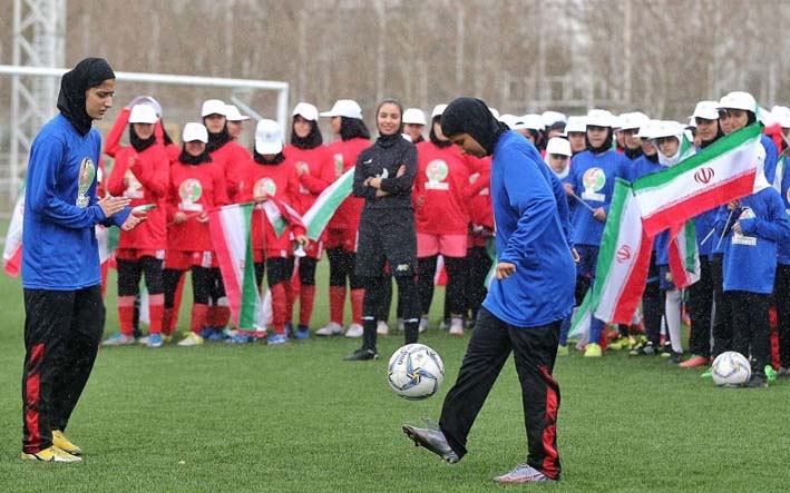 مراسم روز جهانی فوتبال زنان برگزار شد
