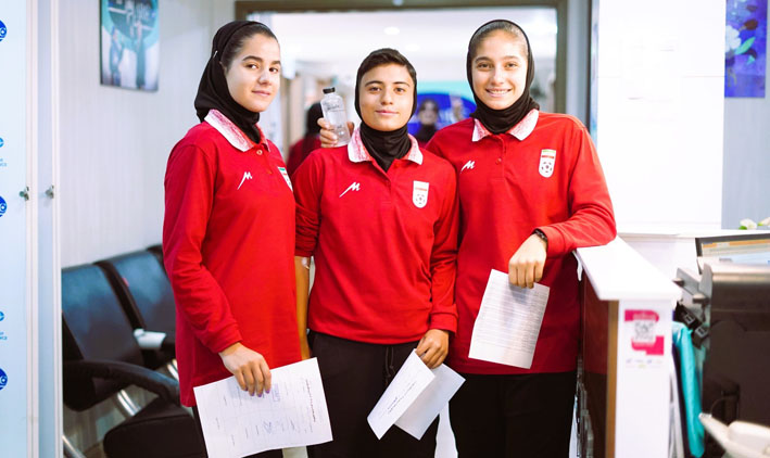 انجام تست پزشکی تیم ملی دختران زیر ۲۰ سال در ایفمارک