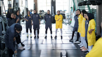 تمرین تخصصی بدنسازی ملی‌پوشان فوتسال در پک