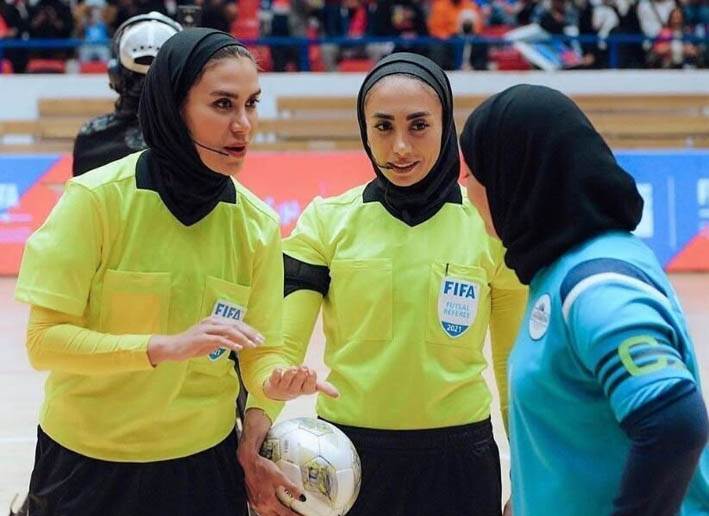 قضاوت فتحی و ناظمی در جام جهانی فوتسال زنان