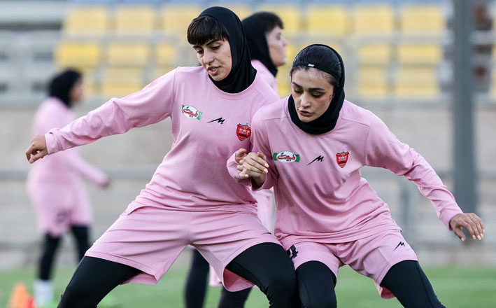 مرور برنامههای تاکتیکی در دومین تمرین زنان پرسپولیس