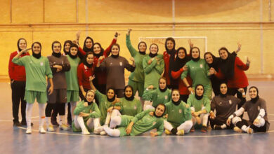 تمرین شاداب تیم ملی فوتسال زنان