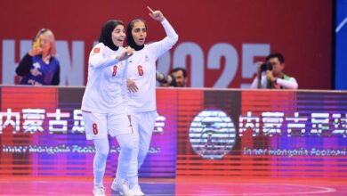 پیروزی تیم ملی فوتسال زنان مقابل نیوزلند