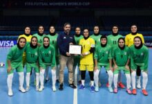 اهدای تندیس فیفا به کاپیتان تیم ملی فوتسال زنان