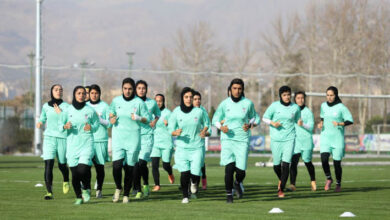 برگزاری آخرین تمرین تیم ملی فوتبال زنان پیش از اعزام به استرالیا